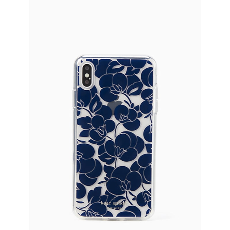 Kate Spade New York Breezy Floral iPhone XR Case, Blazer Blue