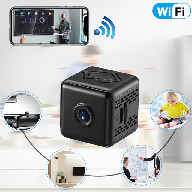 Mini Cámara Cámara de protección de seguridad para el hogar de visión nocturna con mini cámara 1080P para coche de habitación