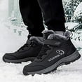 thumbnail image 2 of fvwitlyh Sneakers for Men Snow Ski Boots Mens Sport Flat Warm Snow Winter Non Slip Boots Men Keep Round Toe Shoes Men Boots for Winter Mens Sneakers Shoes Flat Toe Winter Non Slip Round Snow Boots, 2 of 5