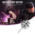 thumbnail image 5 of Guitar Strap Bouton Verrouillage Skidproof Basse Électrique Électrique Sangle (Argent), 5 of 5
