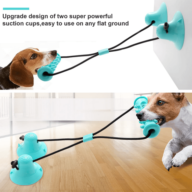 Dog Toys for Aggressive Chewers Interactive Teething Boredom and  Stimulating Tug of War Suction Cup Puzzle Indestructible Puppy Rope  Enrichment Teeth