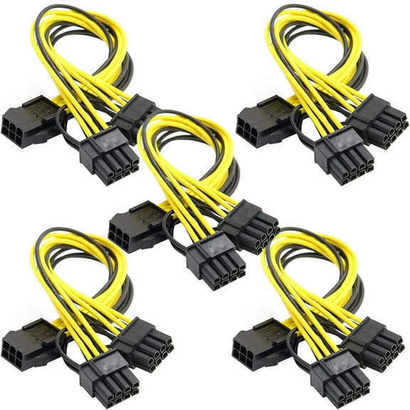 PCI Express 6 pin Female to Dual PCI-E 8( 6 2) pin Male GPU Power Cable Adaptor