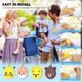 thumbnail image 6 of AirTag Cartoon Protective Case，4 Pack MOWYEOK Waterproof Air Tag Necklace for Kids, Adjustable Hidden AirTag Holder for Apple Air Tag Kids Case with Key Ring, 6 of 7