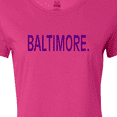 thumbnail image 4 of Inktastic Baltimore in Purple Text Women's T-Shirt, 4 of 5
