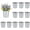 Galvanized, variant on Gold Galvanized Vases for Centerpiece: 12 Pcs 5" Small Ribbed Vases for Flowers Bulk Metal Bucket Planter Pots for Wedding Table Home Decor
