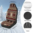 thumbnail image 7 of Uorisanigo 2-Pack Car Seat Covers, Soft Plush Ethnic Geometric Aztec Tribal Car Seat Covers Front Seats, Comfy Blanket Cloth Seats Cushion For Cars, Auto Accessories for Men, 7 of 7