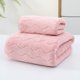 thumbnail image 1 of Xiao Hua Juego de 3 toallas de baño rosas, de 70 x 140 cm, de felpa coral, ultrasuaves y altamente absorbentes, ideales para la limpieza facial y corporal, el baño, el gimnasio y para viajes., 1 of 5