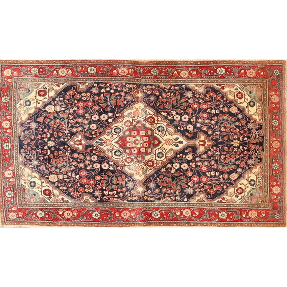 Ahgly Company Machine Washable Indoor Rectangle Traditional Fire Brick Red Area Rugs, 2' x 4'