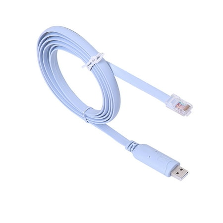 Usa Chips (USB Console Cable 6 FT (1.8M) Cisco Console Cable USB to RJ45 with FTDI Chip for Routers / AP Routers /)