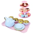thumbnail image 4 of 1 Set Afternoon Tea Making Toy Dessert Tower Toy Tinplate Play House Set, 4 of 6