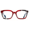 Elton John Pop Specs Reading Glasses - Red Remix 1.50, Rectangle Frame