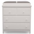 thumbnail image 4 of Delta Children Waverly 3 Drawer Dresser with Changing Top, Bianca White, 4 of 16
