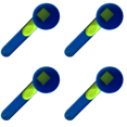 thumbnail image 1 of Cuchara Medidora + Embudo Preparación Antiderrames para Proteína en Polvo () Azul, 1 of 4