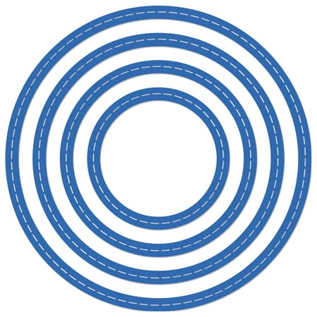 - Kaisercraft Nesting Dies, 4pk, Stitched Circles, 2