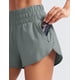 thumbnail image 5 of Shorts CRZ YOGA Cintura Alta con Bolsillo y Cierre Gris Talle S, 5 of 5