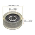 thumbnail image 2 of Unique Bargains Roulement à Rouleau à Poulie en PU 6x20,8x8,5 mm, Roue de Guidage Revêtue de Polyuréthane pour Industriel, Vert, 2 of 5