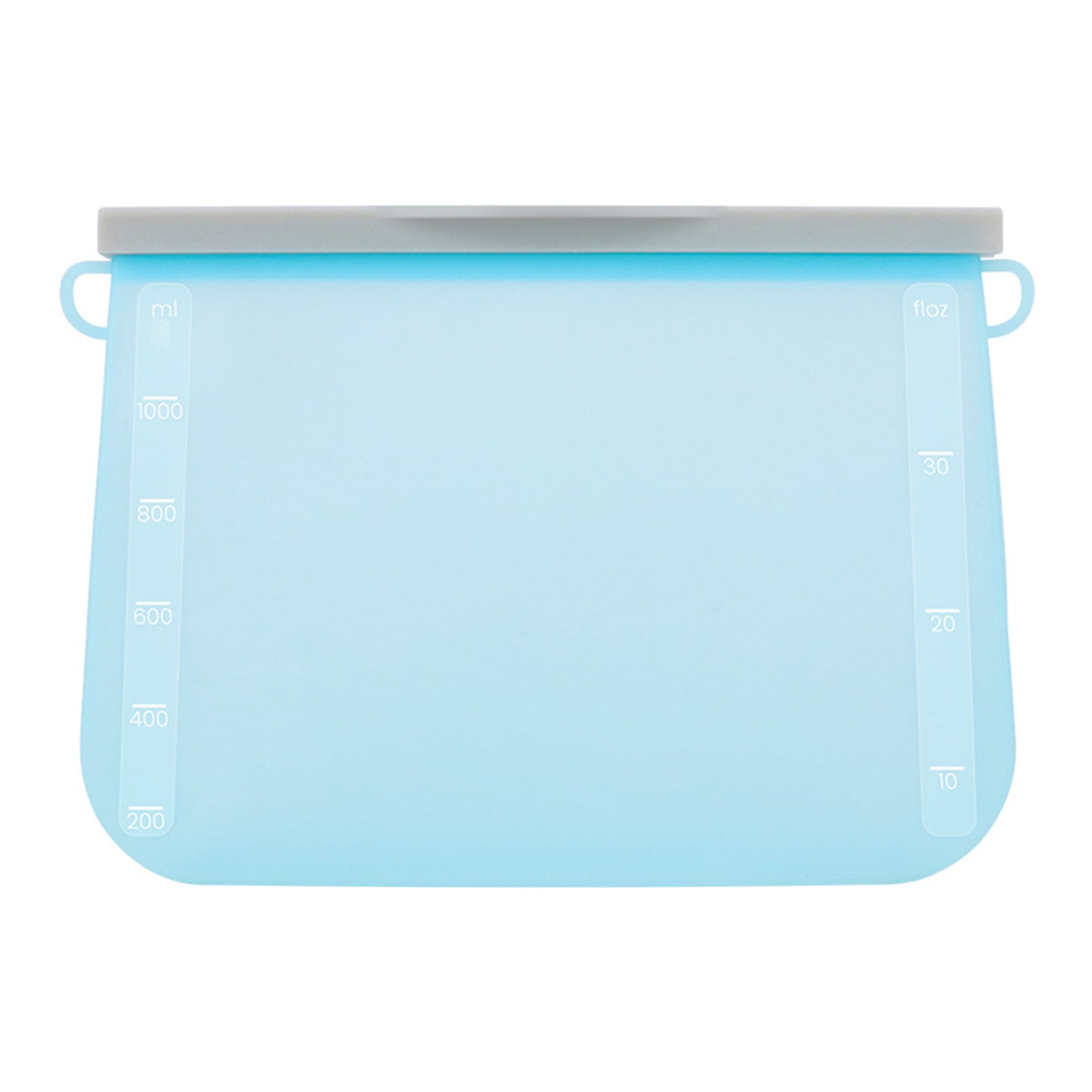 Flmtop 1PC Food Storage Bag Silicone Reusable Gallon Bag Silicone Zippered Storage Bags Silicone Food Storage Containers for Home