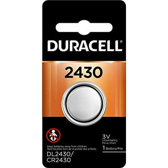 Duracell Duralock 2430 3V Lithium Battery, 1 Pack