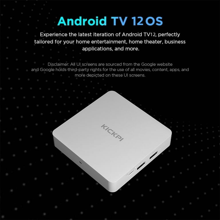 KICKPI KP1 Android TV Box, 2GB RAM 32GB ROM, Android 11, Dual-Band