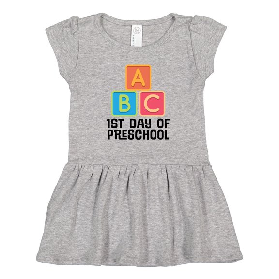 Inktastic 1st Day of Preschool Girls Toddler Dress