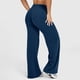 thumbnail image 4 of Leggings de entrenamiento for mujer, pantalones de Yoga sin costuras, de pierna ancha, acampanados, de cintura alta, suaves, sin costura frontal, gimnasio, Control de barriga, 4 of 5