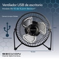 thumbnail image 2 of Ventilador de escritorio Beckon USB + clip personal portátil BV-10 15.2 cm, 2 of 6