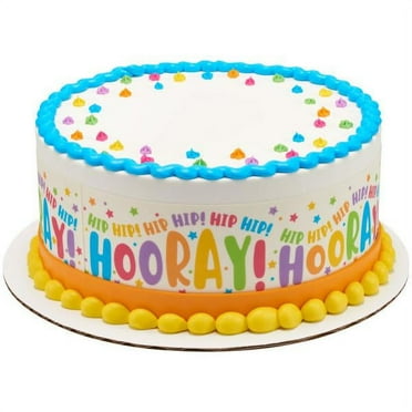 Hip Hip Hooray! Edible Cake Topper Image Strips