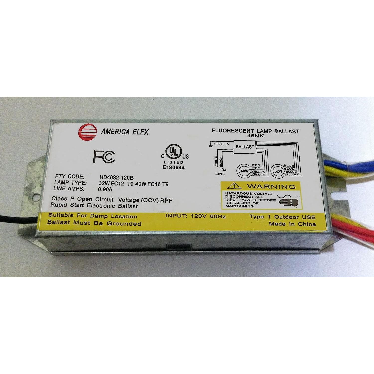 72 Watt Circline Ballast HD4032120B