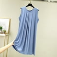 thumbnail image 2 of Lolmot Robes pour Femmes, Mode Féminine Robe Débardeur Sans Manches à Col en V, 2 of 5