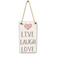 thumbnail image 1 of PENGXIANG Live Laugh Love Signs Wood Plate Rectangular Letters Wall Hanging Board Dining Room Hallway Decoration, 1 of 8