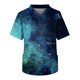 thumbnail image 1 of Men's Short Sleeve V Neck Star Print Chest Pocket Work Top XL, 1 of 3