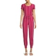 thumbnail image 2 of No Boundaries Juniors' Cap Sleeve Jumpsuit, 2 of 5