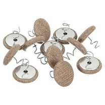 Uxcell 12 Pack Upholstery Tacks Twist Pin, 20mm Bed Skirt Pins Fabric Covered Button Twist Pins for Slipcovers Bed Skirts Armchair Caddies Furniture Cover, Khaki