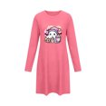thumbnail image 3 of Taqqpue Womens Cotton Nightshirt Long Sleeve Crew Neck Halloween Zombie Print Loose Fit Knee Length Casual Pullover Soft Sleep Dress Oversized Sleepwear for Women Big Plus Sizes, 3 of 5