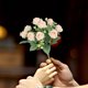 thumbnail image 4 of Ramo de rosas artificiales de seda | Arreglo floral artificial para centros de mesa de boda, ramo de novia, decoración del hogar, decoración de mesas, 4 of 6