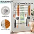thumbnail image 3 of Yayeee Window Curtains Light Filtering 63"x52" Grommet Panel Pair Home Living Room Decor, White Abstract Shapes, 3 of 7