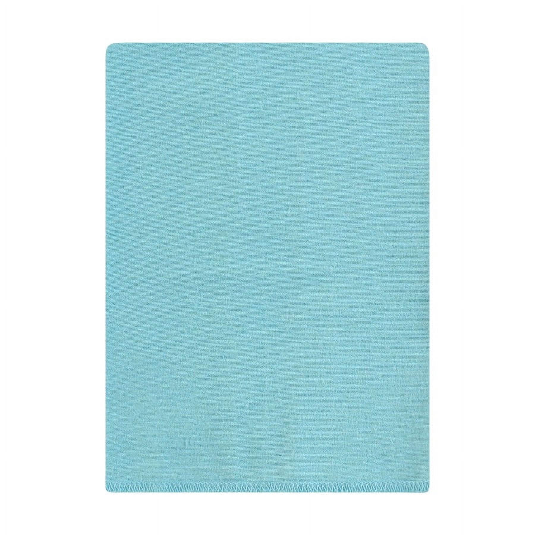 Hudson Baby Unisex Baby Cotton Poly Flannel Burp Cloths Bundle, Teal Elephant, One Size