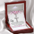 thumbnail image 6 of To My Wife From The Moment We Met Cross Card Necklace w Stainless Steel Pendant, 6 of 20