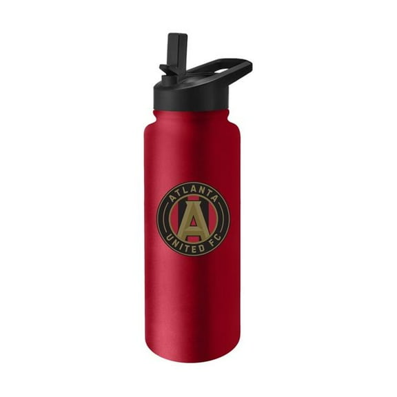 Logo Brands 923-S34QB-8 Atlanta United Quencher Logo Flip Top Water Bottle
