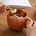 thumbnail image 4 of Ceramic Pumpkin Mug Fall Themed Coffee Cup Thanksgiving Autumn Tableware for Home Office Travel, 4 of 8