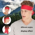 thumbnail image 4 of Banda de tenis Banda para el cabello Banda para el cabello para deportes al aire libre en la calle Banda para el cabello para hombres y mujeres Hijab Pirate Sweat Guide Diadema Diadema absorbente de, 4 of 5