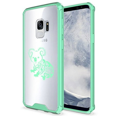 - For Samsung Galaxy Clear Shockproof Bumper Case Hard Cover Fancy Koala Bear (Mint For Samsung Galaxy S9)