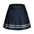 thumbnail image 3 of Fesfesfes Women Skirt High Waist Pleated Slim Solid A-line Skirt Under $10, 3 of 9