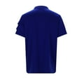 thumbnail image 4 of Bibifish Mens Polo Shirts Side Sleeve Pocket Detail Shirts Point Collar Button Front Simple Casual Tops, 4 of 8
