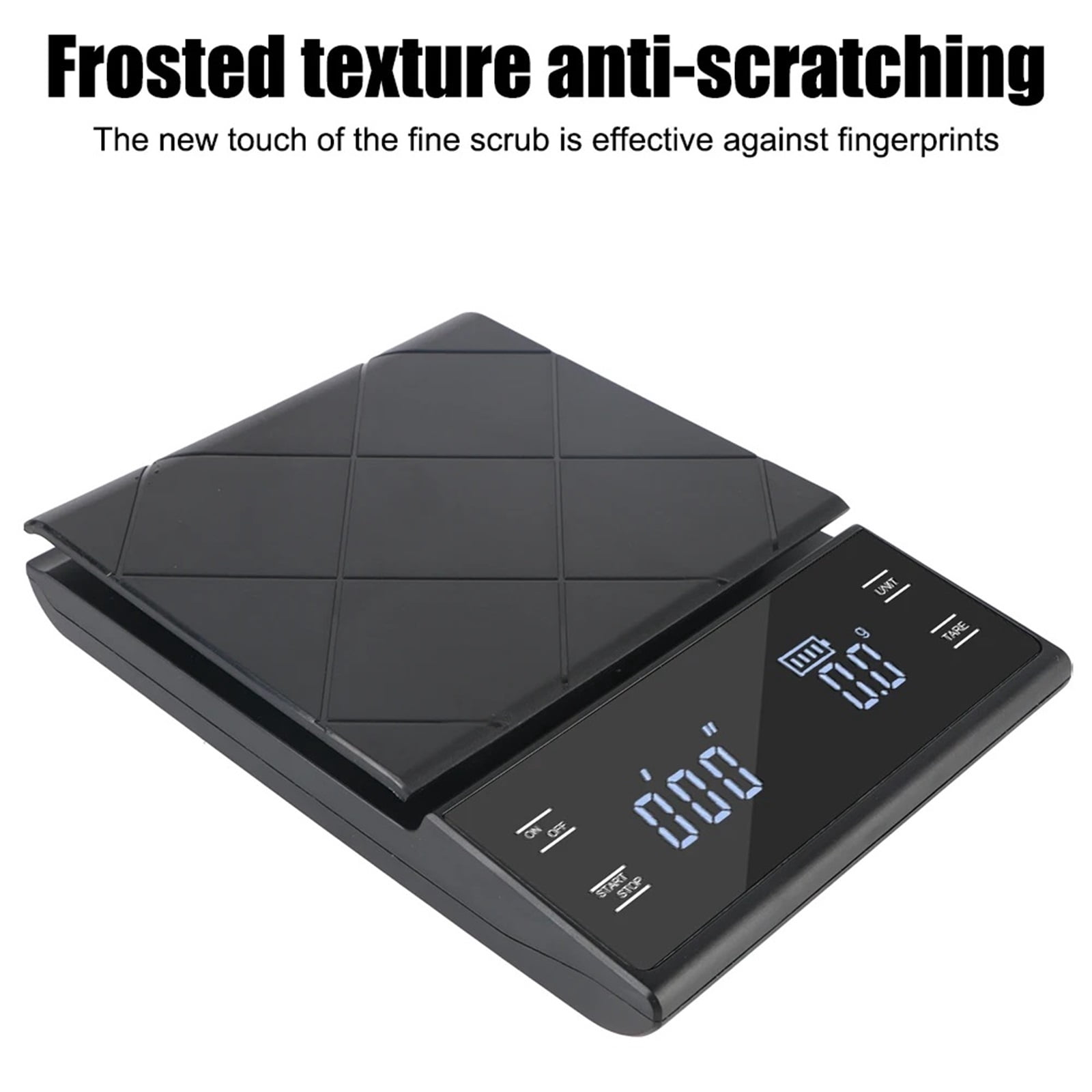 Rechargeable Type-C 3KG/0.1g Electronic g/oz/ml LED display Coffee Kitchen Weight Scale High Precision Auto Timer Digital