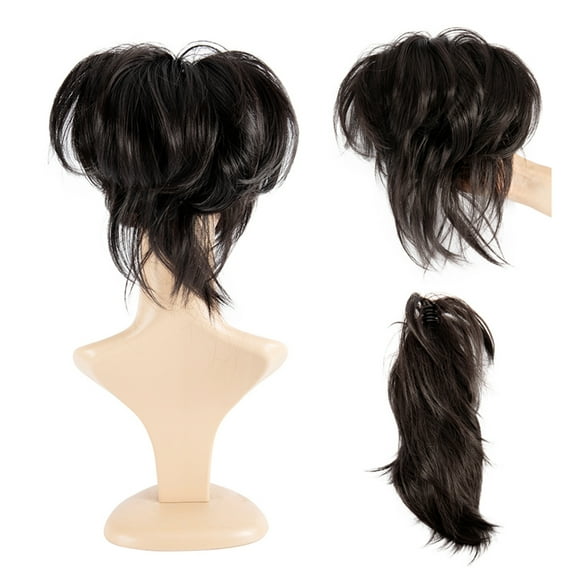 SAYFUT Ladies Synthetic Short Curly Amazing Shape Claw Clip Ponytail Pony Tail Hair Extension