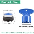thumbnail image 4 of Aireadores de grifo de 6 uds, aireador de grifo M18, ahorro de agua con burbujeador para fregadero de cocina y grifo mezclador de lavabo de baño, 4 of 4