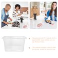 thumbnail image 3 of Raindrops Transparent Slow Cooking Container with Lid for Low Temperature Kitchen Use Large Capacity Pc Material, 3 of 8