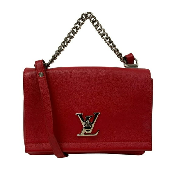 Pre-Owned LOUIS VUITTON M51202 Lockme 2BB LV Shoulder Bag Red Women's