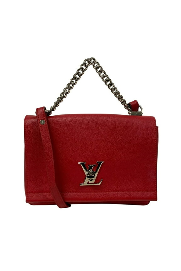 Pre-Owned LOUIS VUITTON M51202 Lockme 2BB LV Shoulder Bag Red Women's
